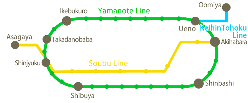 とんこつラーメン博多風龍店舗路線図